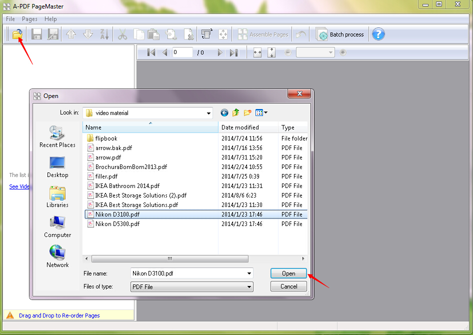 How can I reverse all pages in a PDF file?